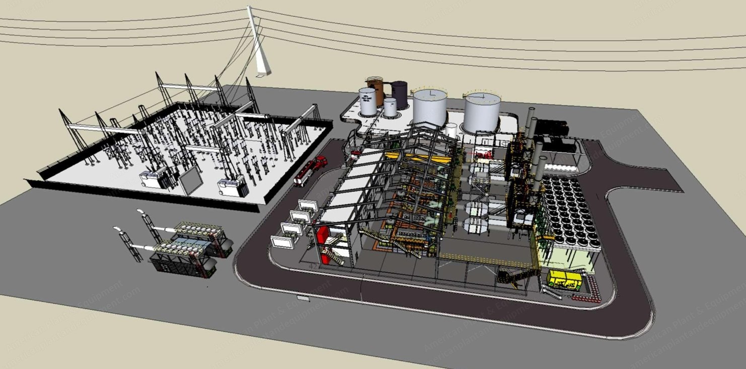 MAN, 18V32/40CD, Unused 35MW Diesel/HFO Power Plant, 4x 8.75MW, 750 RPM