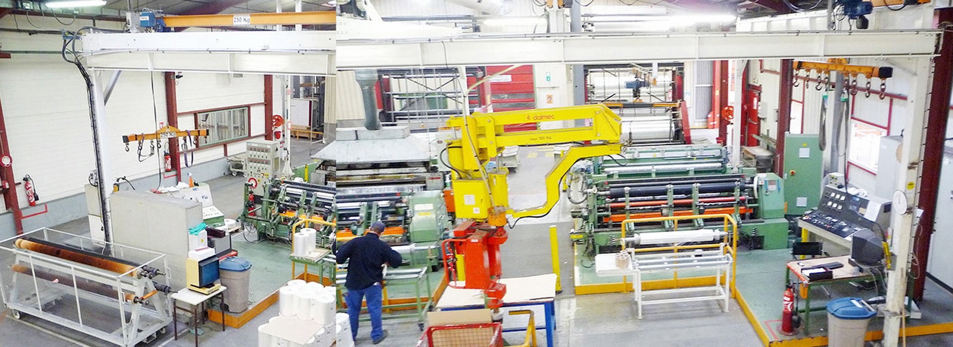 Dusenbery, 825 Mod. 260DE, 1984, Slitter-Rewinder, Working Width 2600mm, Speed 400 m/min