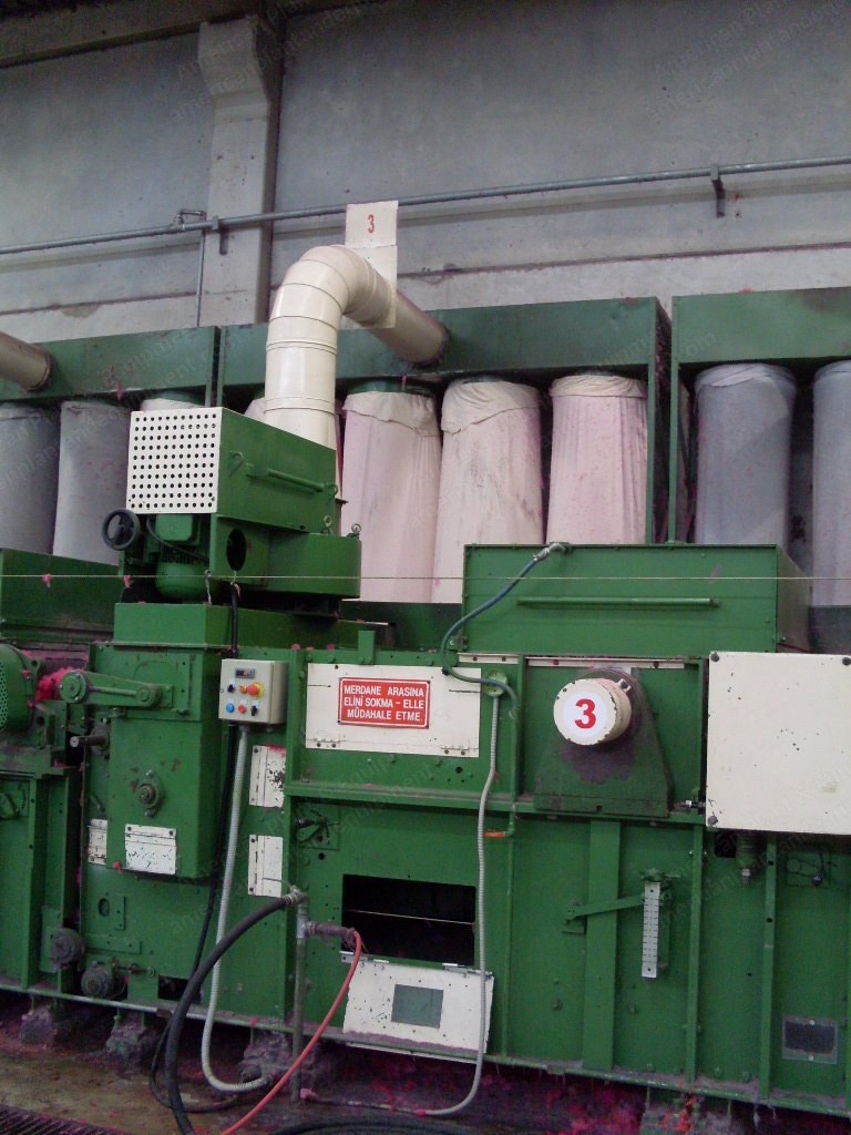 Laroche Rag Tearing Machine, 6 Drum, 1500mm, with 2 Pierret Cutters & Double Box Baler