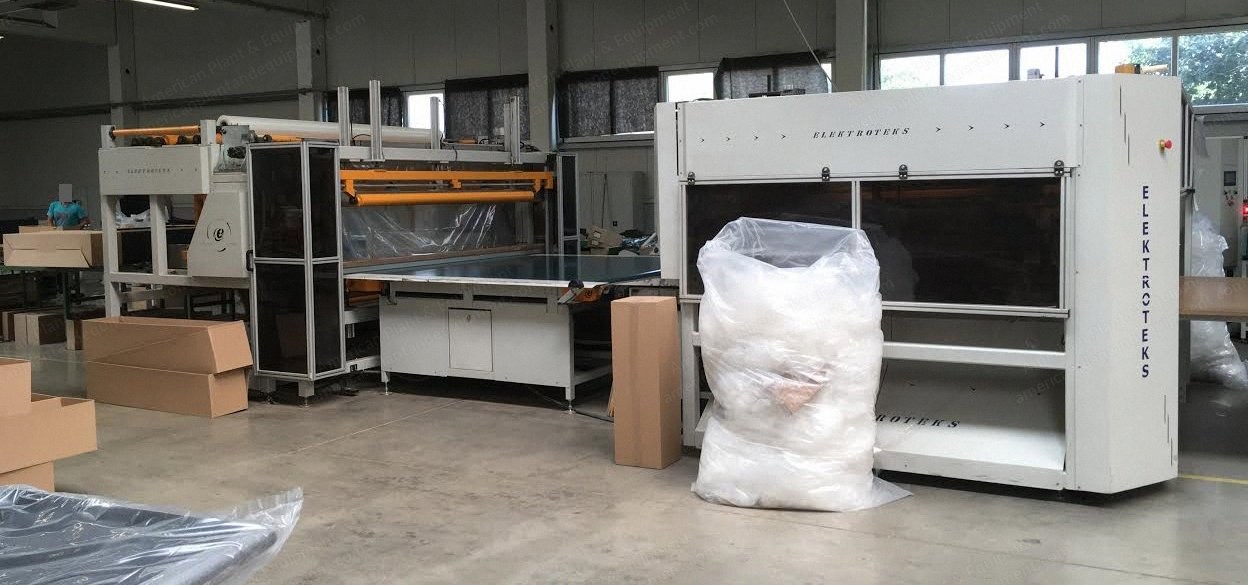 Elektroteks, Fullpack X, 2018, Automatic Mattress, Base and Headboard Packing Machine, Capacity 4 pcs/min, Max Mattress Size 2150x2200mm