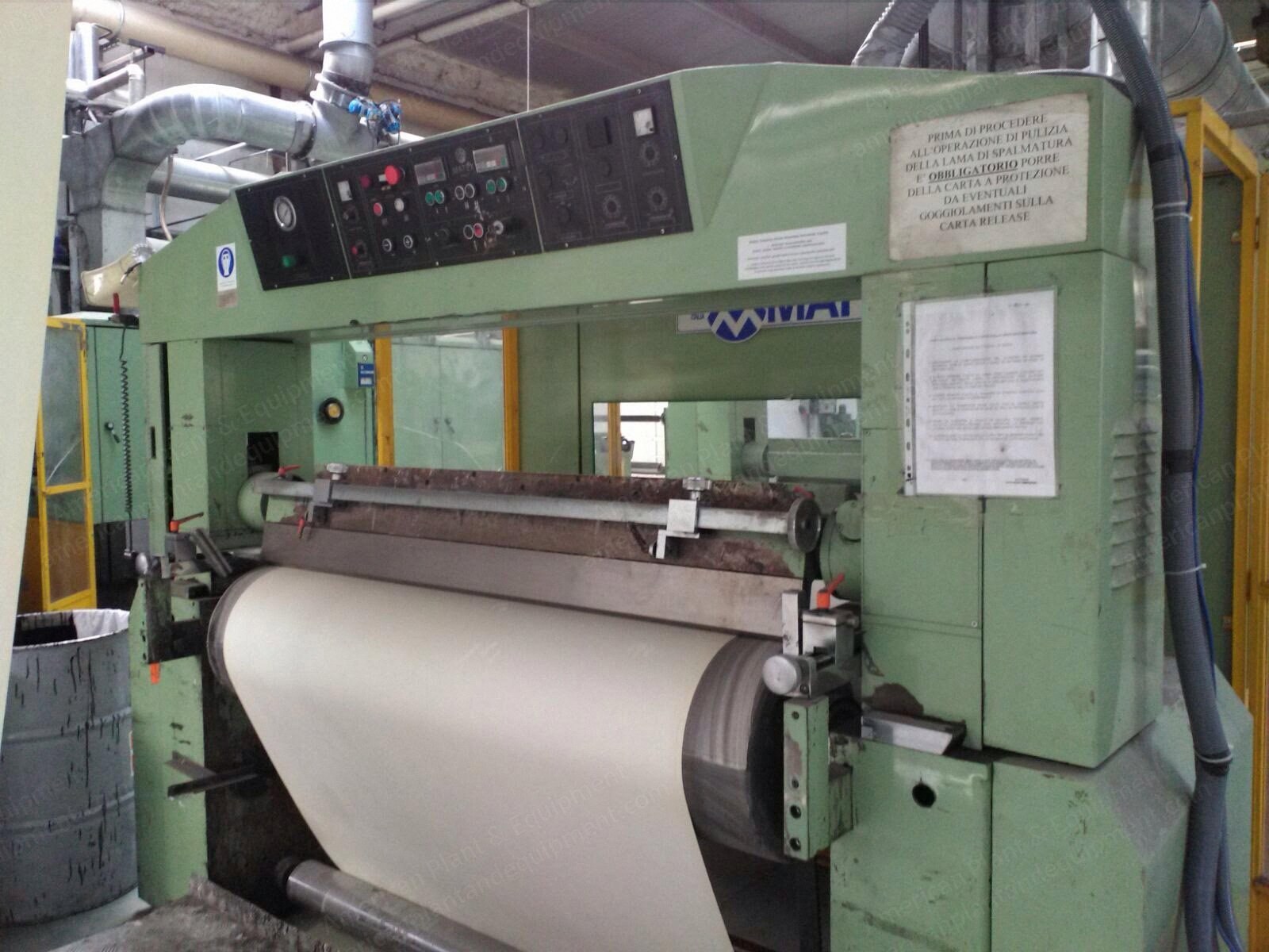 Matex, PU-PVC Coating Line, 1996, 1650mm Working Width, 4 Heads, Oil Heated