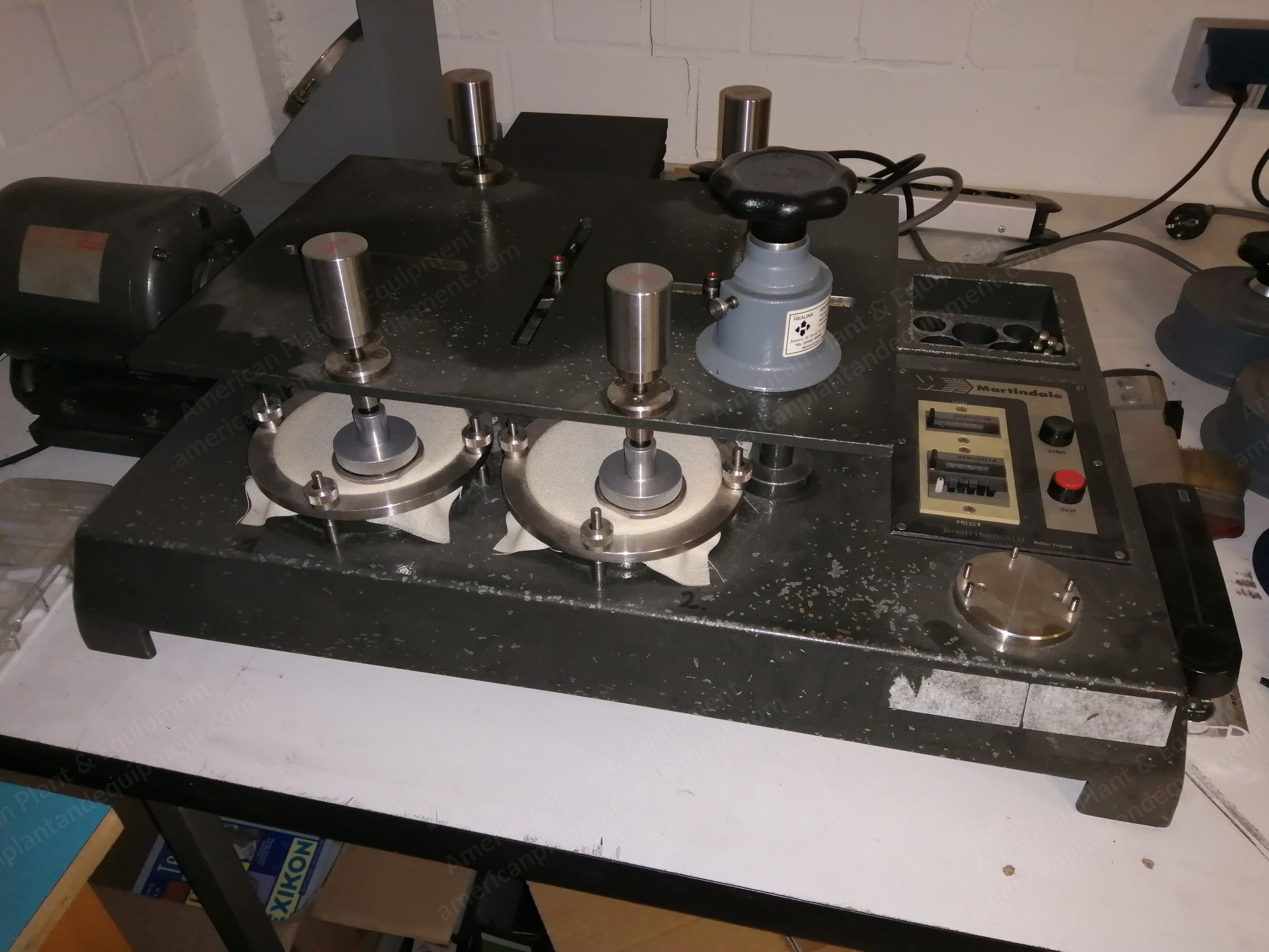 James Heal, Martindale Abrasion Tester, 1991, 4 Test Places, 60mm Stroke Length