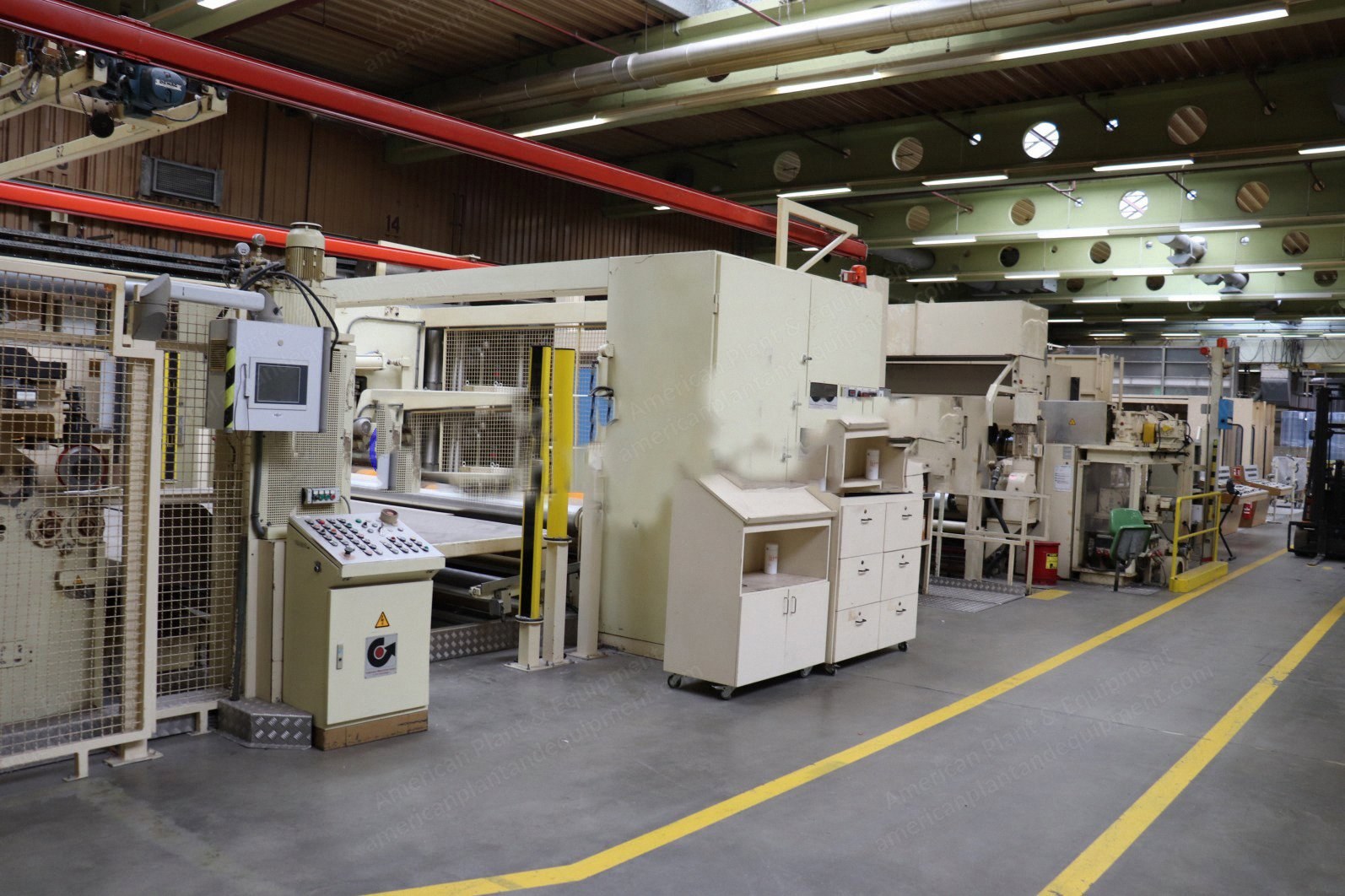 Hergeth/Ramisch/Edelmann Thermobond Line, 3500mm, 1987 to 1994, 130 m/min, 515-700 kg/hr
