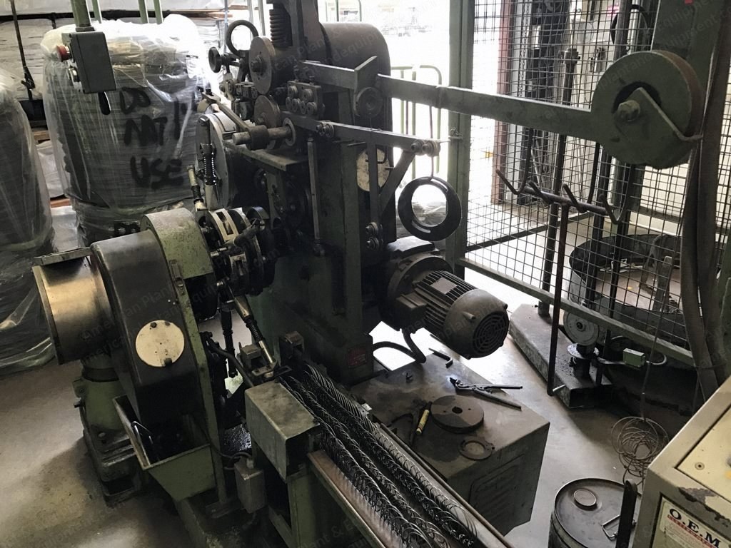 Fides, MDC-60, 1996, Wire Coiler, Wire 2.2mm, 5 Turn, Spring Height 155mm