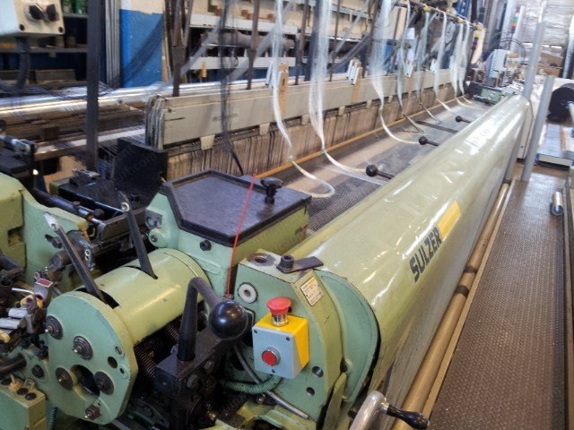 Sulzer, PU D-2 183" J MW, 4650mm Working Width, 2 Colors, Heavy Duty Electronic Let Off