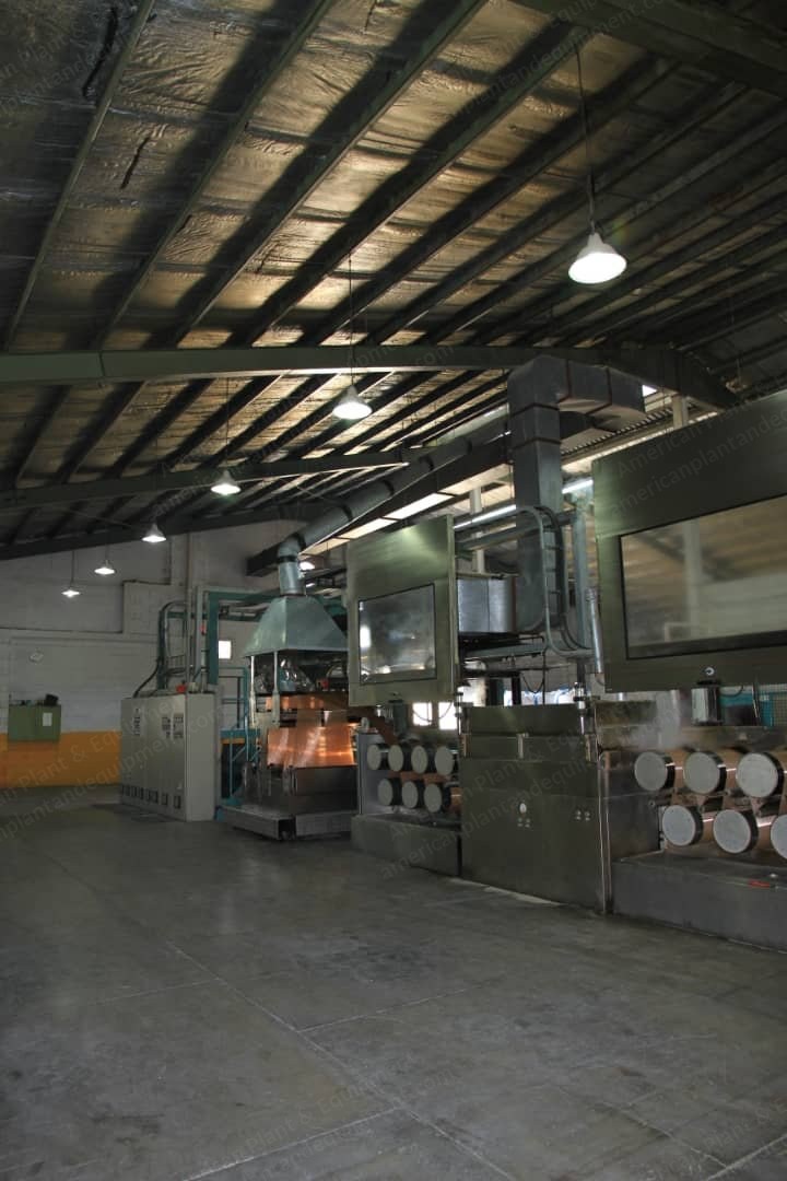 Plasticizer Polypropylene Staple Fiber Line, 1992, 400kg/hour, 115mm Extruder
