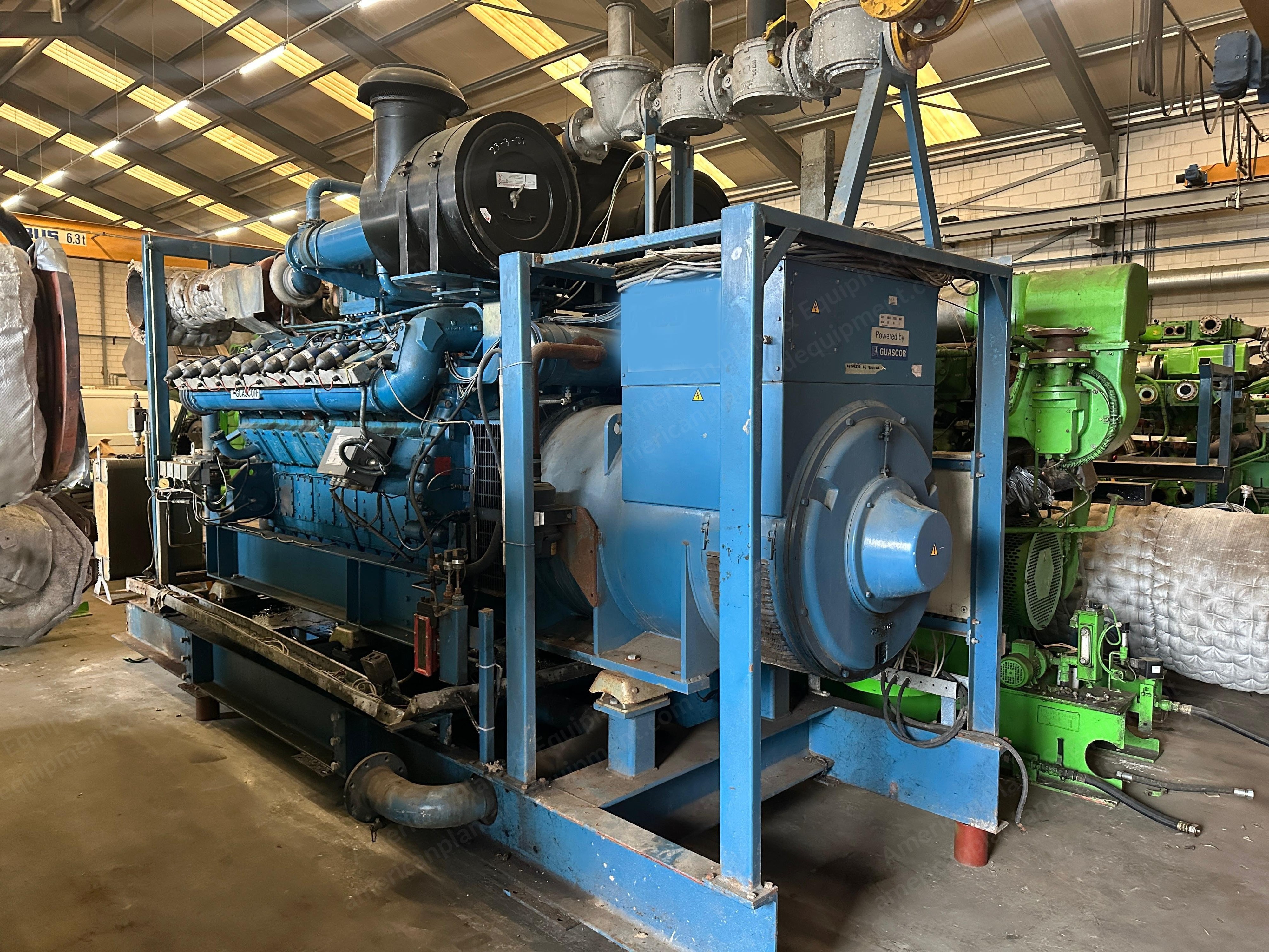 Guascor, SFGLD560 16V, CHP Genset, 985 kW, Natural Gas, 50 Hz