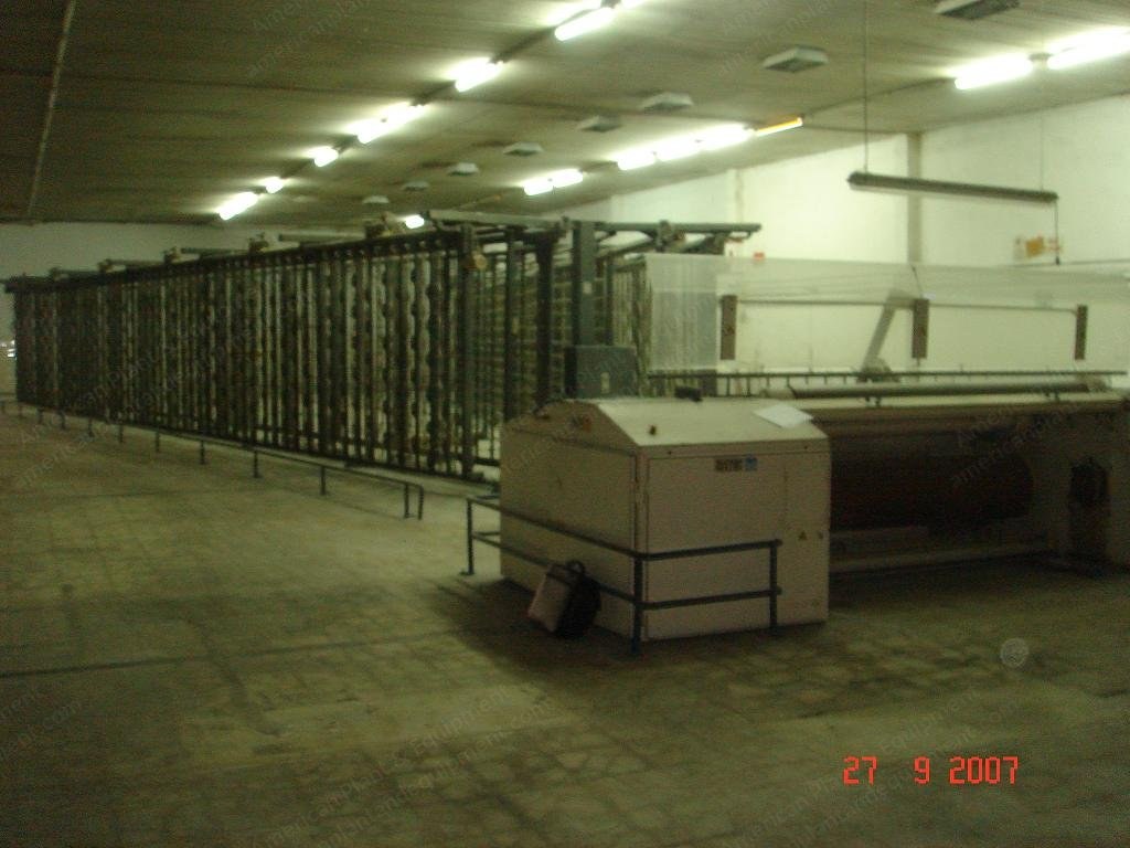 Sucker Muller Hacoba, Sizing and Warping Machines, 1996, 3200mm Width, Double Dip, 10 Drums, V-Creel 640 Spindles