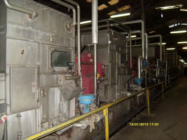 Kusters, Open Continuous Washing and Bleaching Machine, 1993, 2200mm Working Width, 5 Chambers