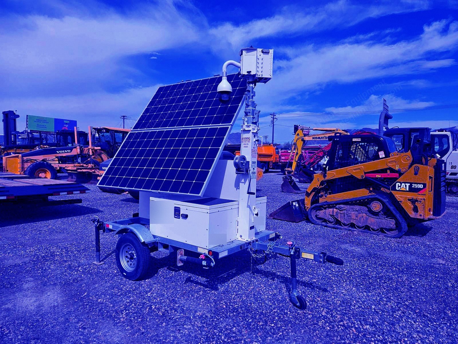 LVT, D3, 2022, Solar Security Trailer, 2x LG Solar Panels, Cloud-Based Camera System