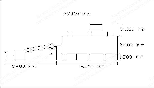 Famatex, Tenter, 1967, 1900mm, 2 Chambers, 6 Passes, Gas Heated