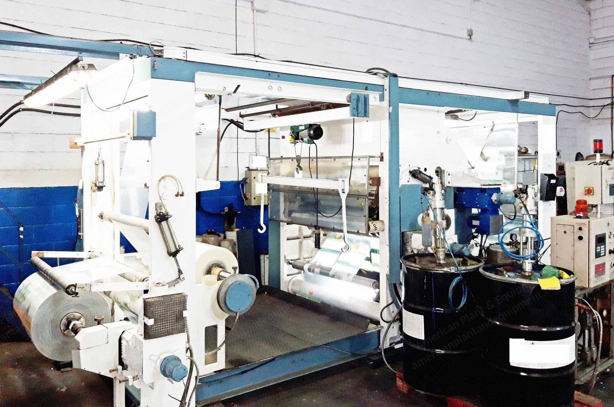 Bielloni, Cleo 120, 1998, Solventless Coater and Laminator, Working Width 1200mm, Max Speed 250 m/min