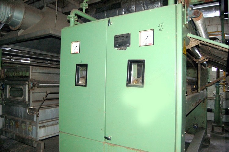 Osthoff, Singeing Line, 1991, 3200mm Working Width, 2 Burners, Benninger Desizing Tank
