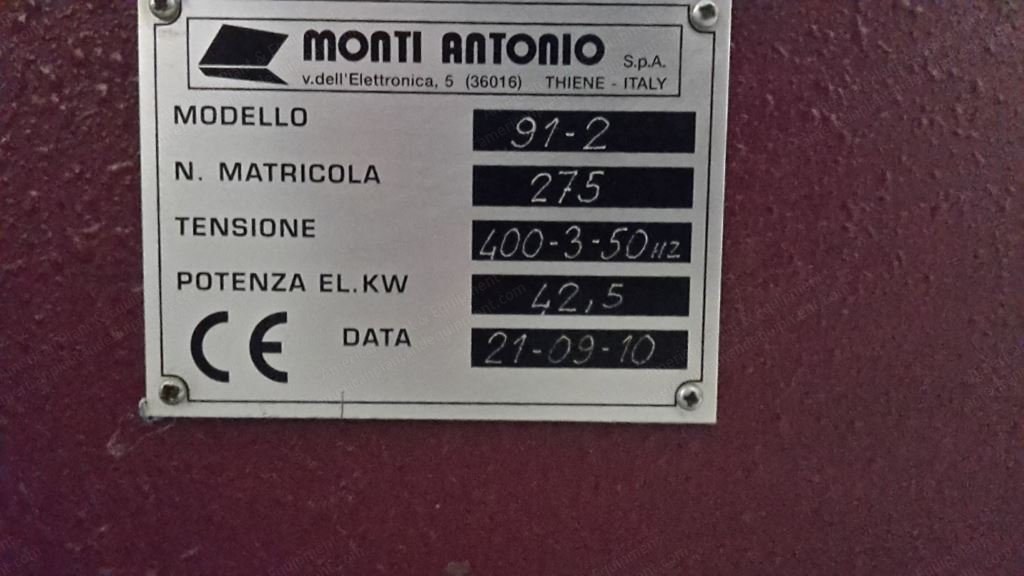 Monti Antonio, 91-2, 2010, 3200mm Working Width, 3400mm Working Rollers, Thermic Oil Electrically Heated