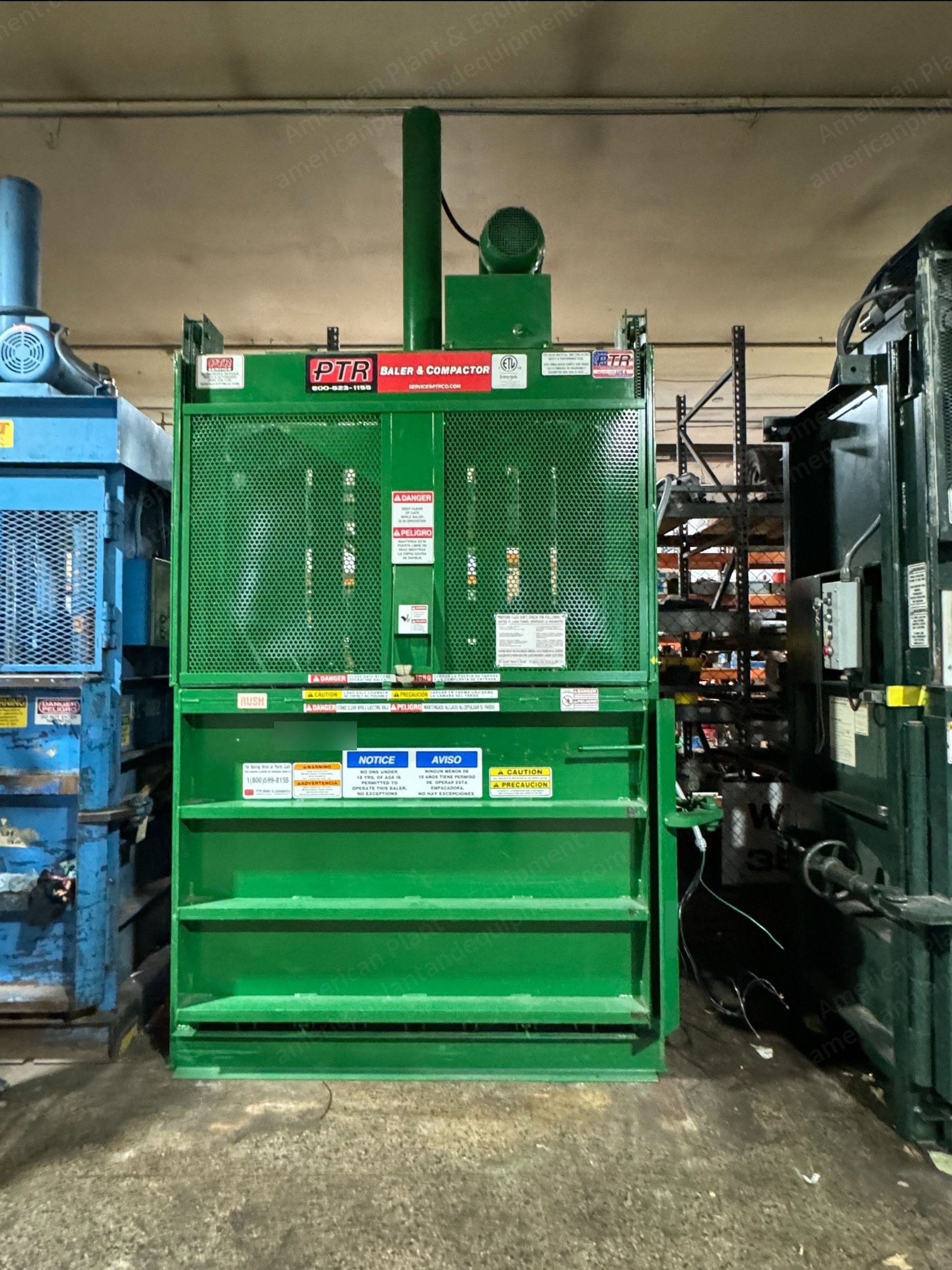 PTR, 2300-HD, 2017, 10HP Motor, 60x48x30 inch Bale Size, 6 inch Cylinder Vertical Baler