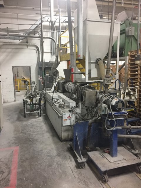 Welding Engineer, 88mm Counter Rotating Twin Screw Extrusion Line, 150 HP, with Gala SLC-6 Underwater Pelletizing System