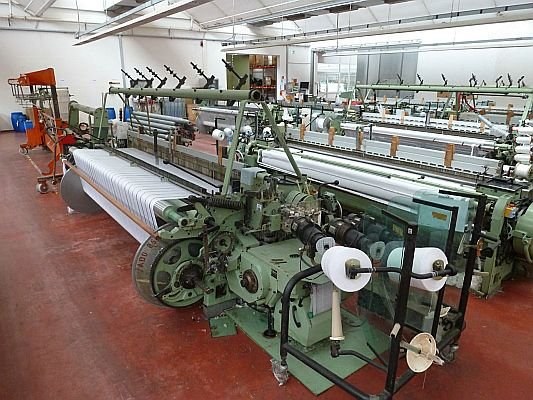 Sulzer, PU 130 VSD 120 KR D2 F, 1987, 130" Working Width, 4 Colors, Staubli Mechanical Dobby 2430