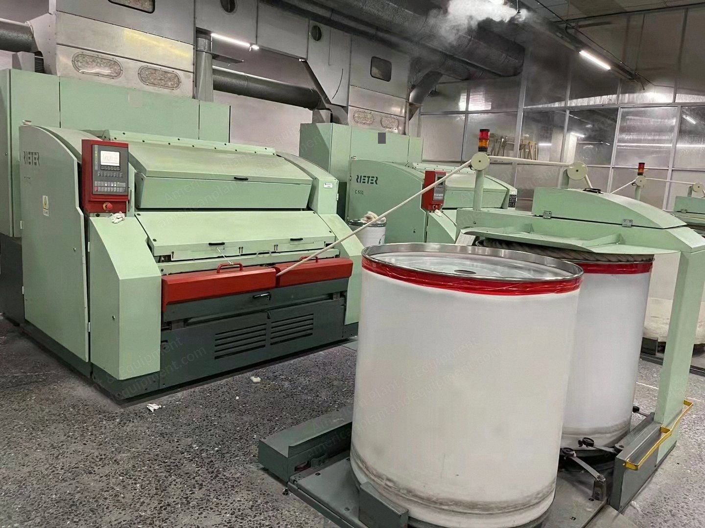 Rieter, C601, 2011, Carding Machine, Coiler 1000x1100mm, with Two Lines