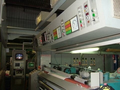 Bruckner Stenter, 1993, 2400mm, 6 Chambers, Thermic Oil Heat, Vertical Pin Chain