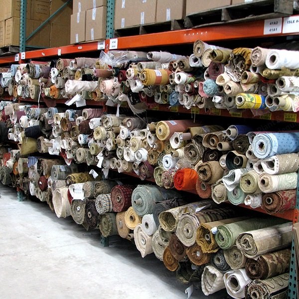 Upholstery and Drapery Fabric, 5500 Yards, 5 Pallets