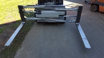 Cascade, 50D-CFS-290, 2012, Side Shifting Fork Clamp, 5000 lbs Capacity, 18.3 to 71.3 inch Opening, 48 inch Forks