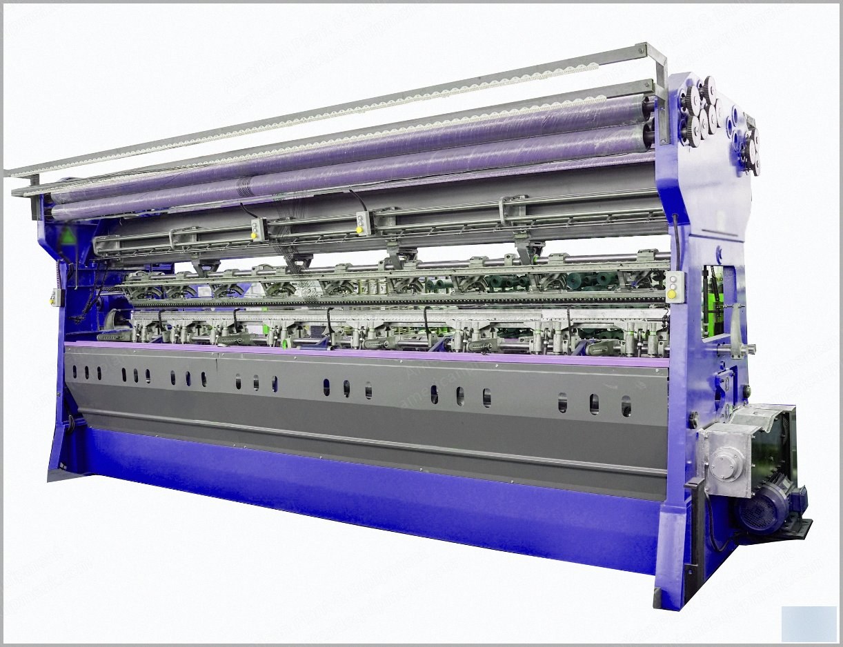 NovaStar, Double Needle Bar Net Raschel Knitting Machine, 170-inch, E6 Gauge, 9 Bars, with Slitting & Cutting