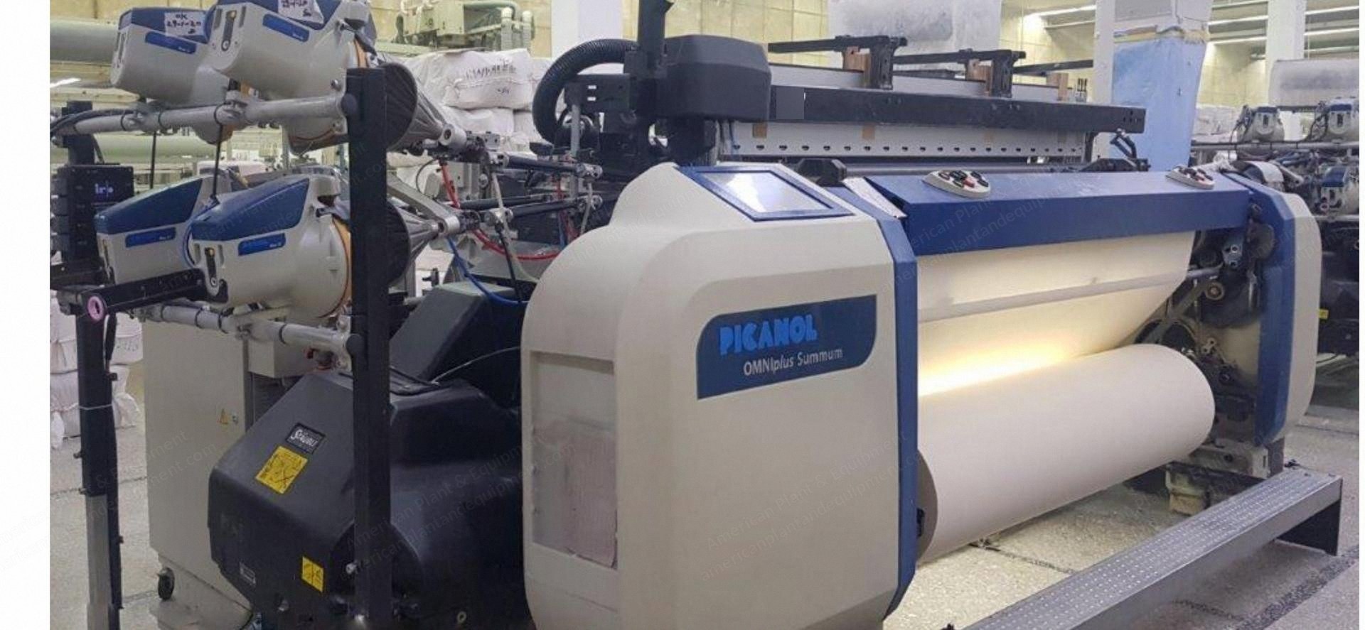Picanol, Omniplus Summum-4-P 190, 2018, Air Jet Loom, Working Width 1900mm, 4 Colors, Staubli 1781 Cam Motion