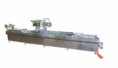 NovaStar, GK124, Automatic Continuous Stretch Film Vacuum Packaging Machine, 293mm Top Film Width, 322mm Under Film Width, 5 to 6 times/min Capacity