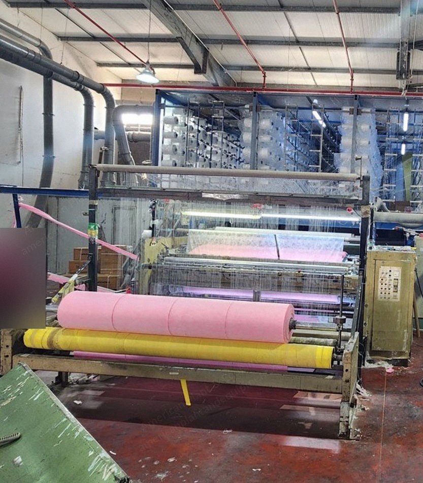 Malimo, Maliwatt, 1988, Stitch-Bonding Machine, Working Width 3600mm, Gauge 7, with Creel and Winder
