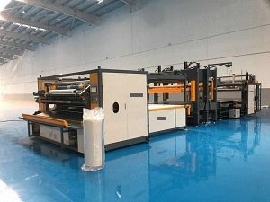 NovaStar, MP215, Automatic Mattress Compression, Folding & Roll Packing Line, Max. 2200x2200mm, 80 Tons, Product Diameter 230 to 620mm