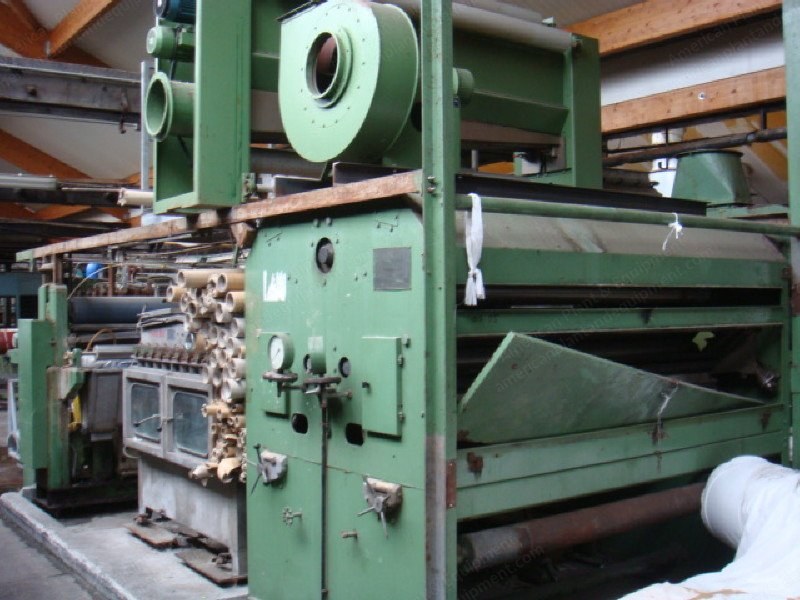 Osthoff Singeing Machine, 1979, 2000mm, 2 Burners, with Mangle Mercerizing Unit