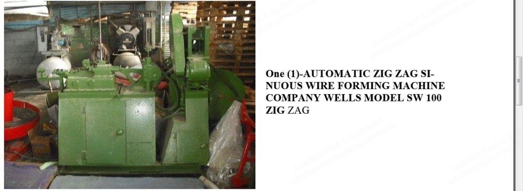 Spuhl, Wunderlich, Woodfield Innerspring Manufacturing Equipment Line