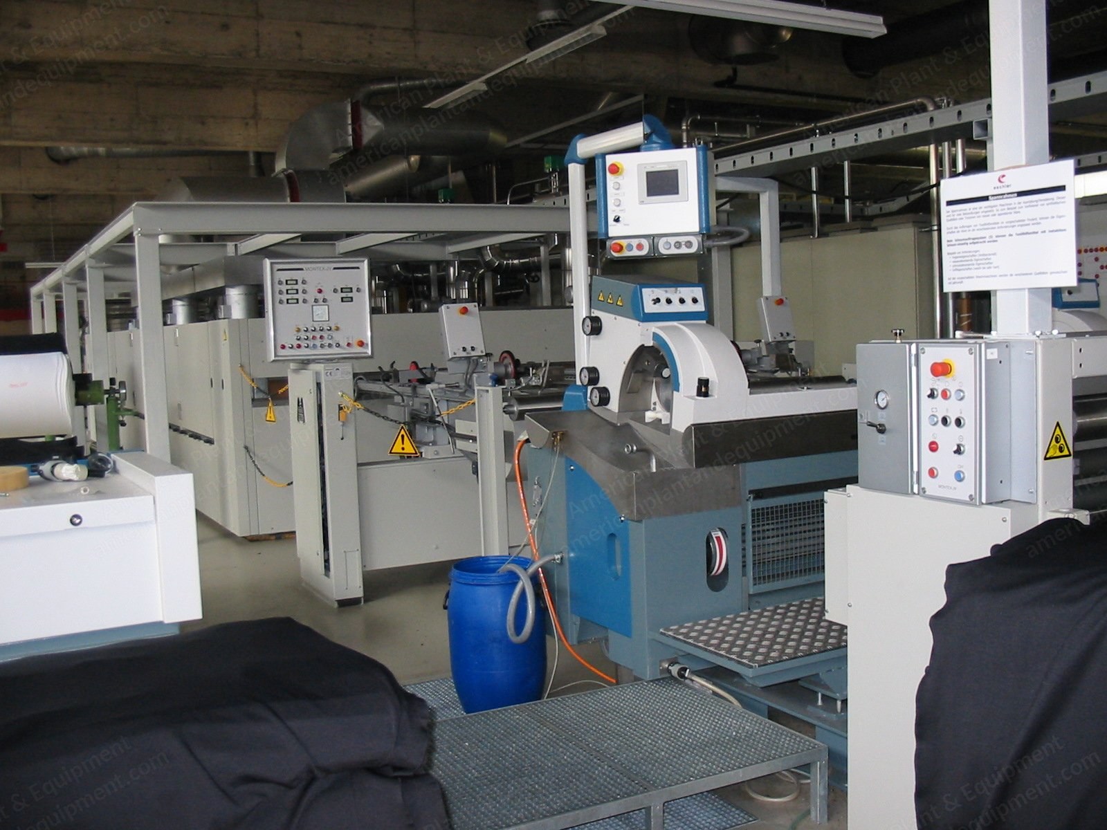 Monforts, Montex-V JS 3 F Twin Air, 2008, Coating and Foam Finishing Line, 2000mm Working Width, 3 Chambers, Stork PD Screen Coating Device