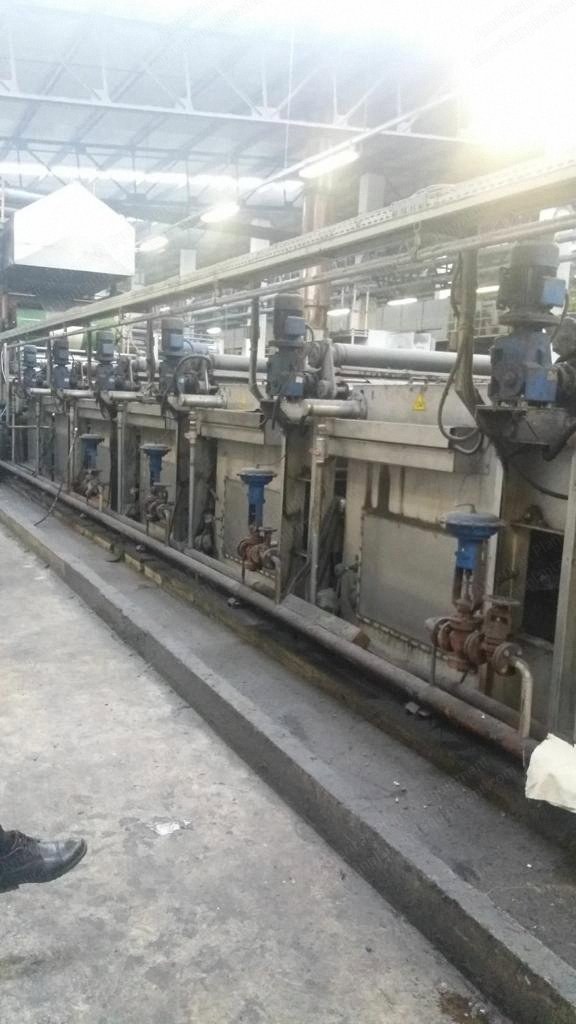 Arioli, Uniwash, 1986, Open Width Washing and Drying Line, Working Width 1800mm, 1+7 Washing Vessels, 6+6 Drum Dryer