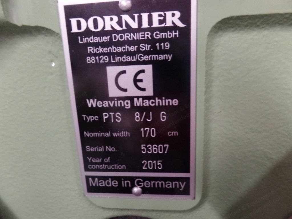 Dornier, PTS8/JG, 2015, 1700mm, Bonas Jacquard 9216 Hooks