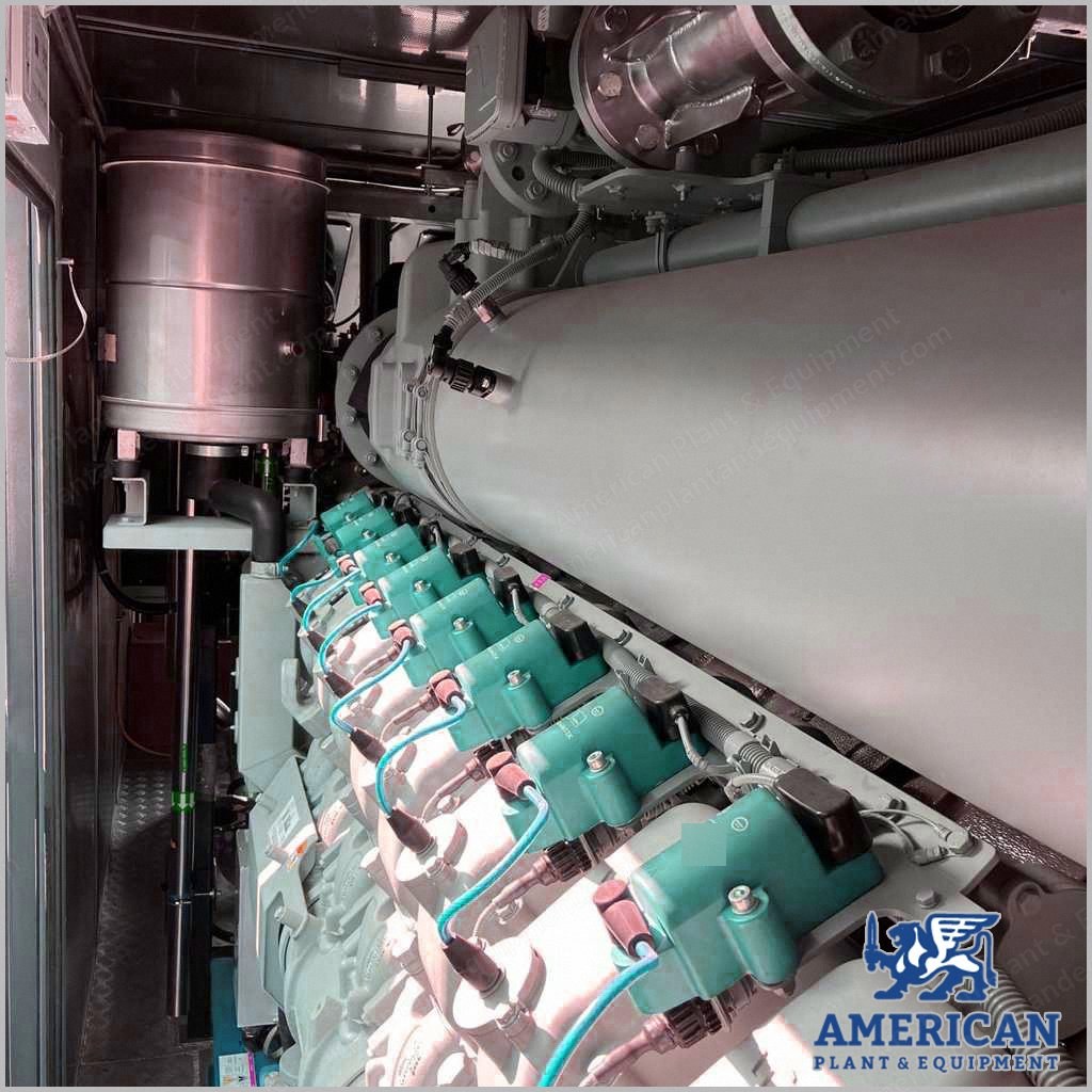 MTU, 16V4000L64F, 2020, 2000 kW, 11 kV, 50 Hz, Natural Gas Containerized Generator Set