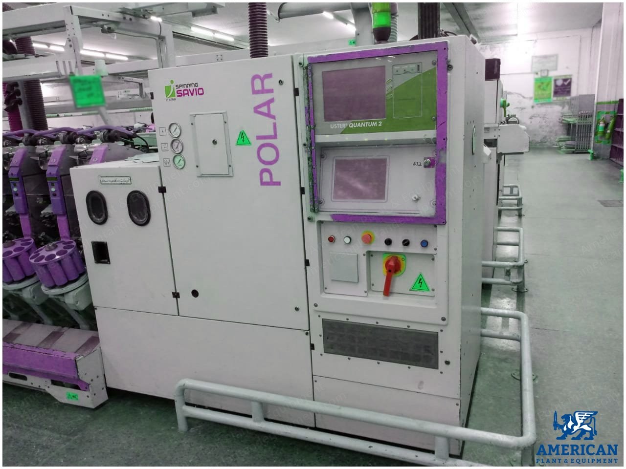 Savio, Polar, 2010/2013, 72 Spindles, Steel Drum 2 Wind, Magazine Feed, Mesdan 6 Splicer