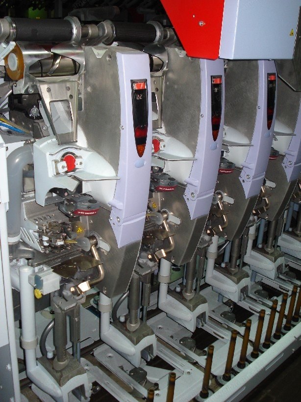Zinser, 421 E, 1992, Linked Spinning Frames, 708 Spindles, 45mm Ring Diameter, with Schlafhorst Autoconer 5