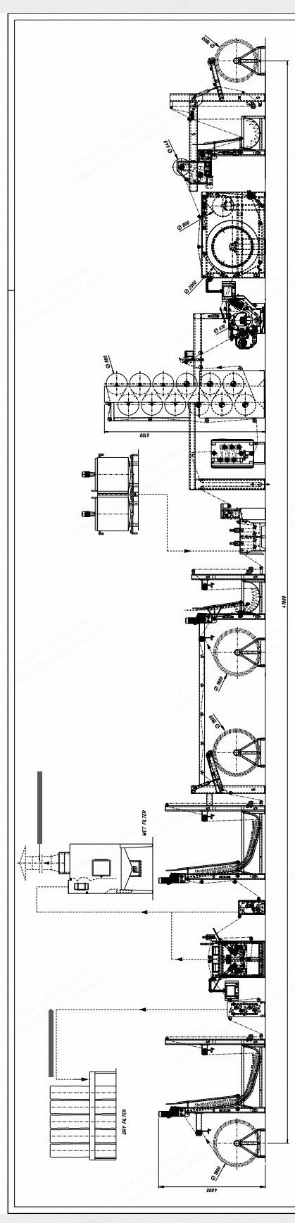 Cibitex, Bluetex, 2016, Denim Finishing Line, Working Width 2000mm, Roller Width 2200mm