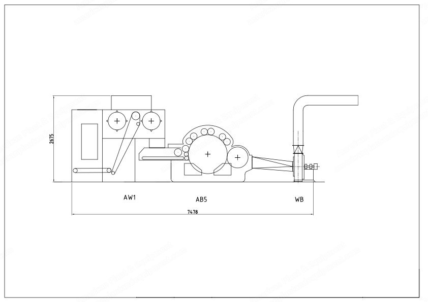 Befama, AB5, Carding Willow, Width 1000mm, Cylinder Diameter 1160mm