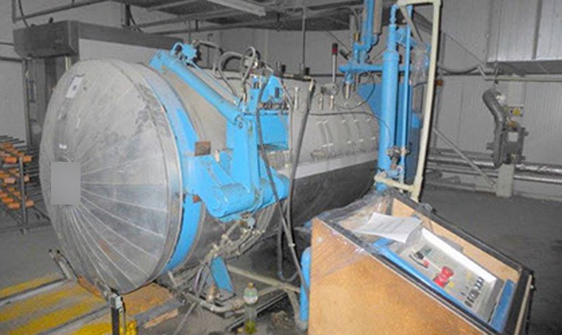 Xorella Vacuum Steamer, 1989, 4624 Liters, 4 Bar, 1400x2600mm