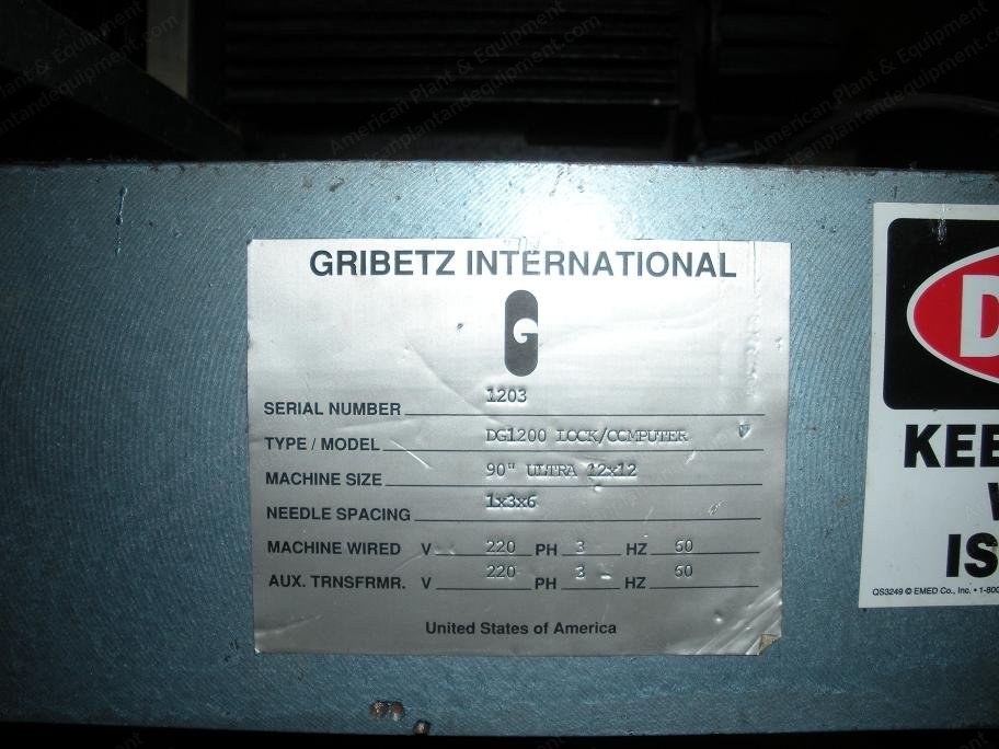 Gribetz, DG-1200, 90 Inch Ultra, Computer Lockstitch, 12 + 12