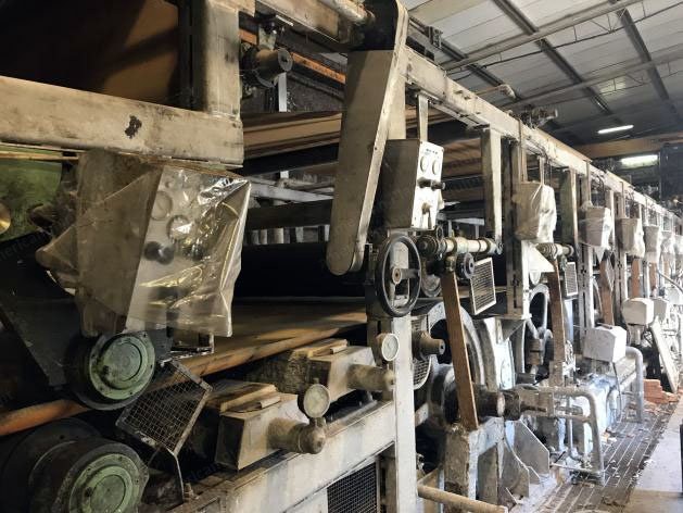Duplex Board Machine, 2900mm Width, 75 TPD, 7 Forming Cylinders, 1991
