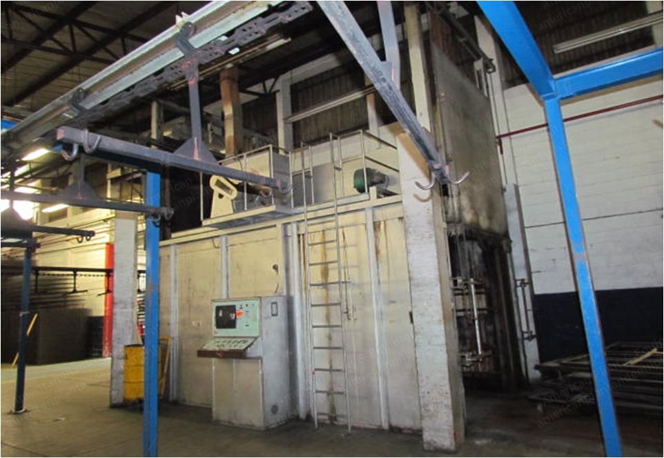 Caisa, Discontinuous Oven for Tempering Innersprings, 500,000 BTU, 9.8x3.2x3.0m