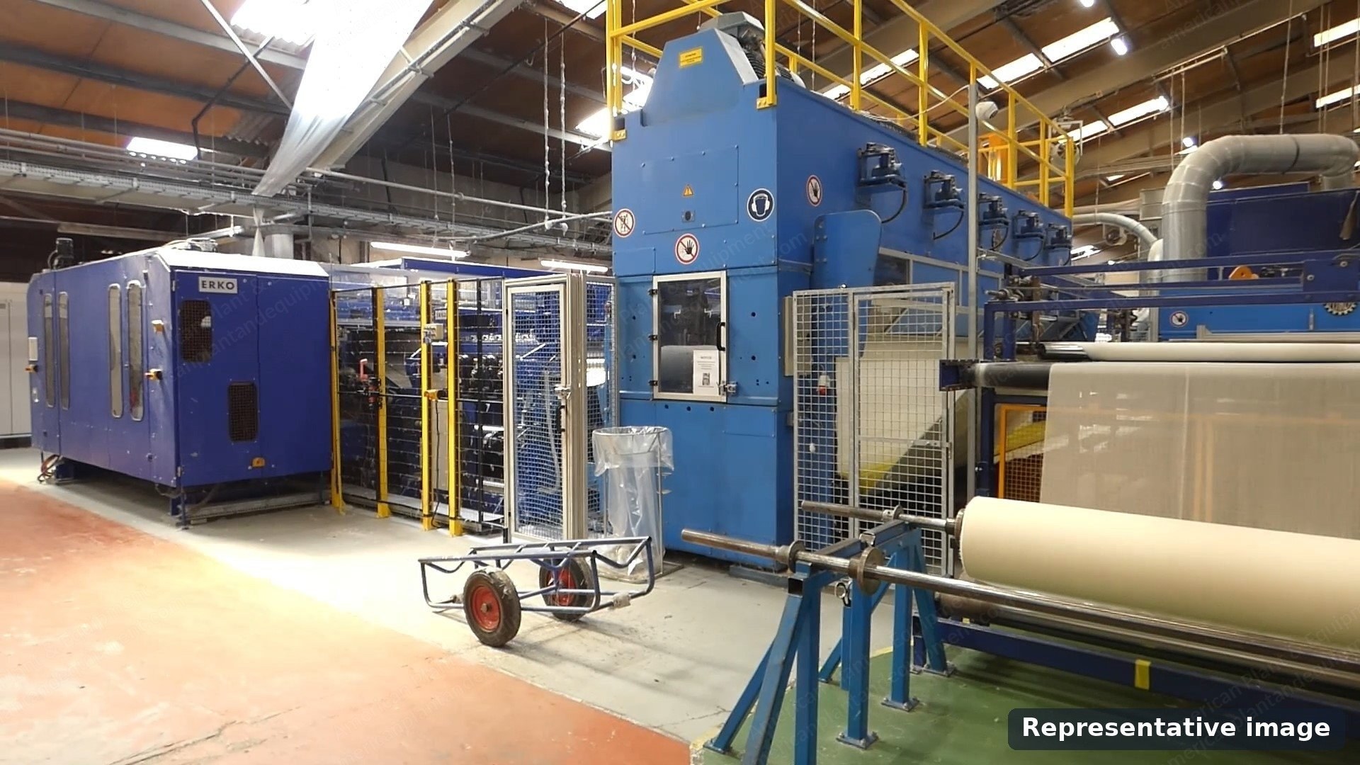 Trützschler, 2012, Needlepunch Nonwoven Line for Filtration, 6,000 mm Working Width, ERKO EK160 Card, Profile Crosslapper, Fehrer NL 9S, NL 21 S and NL 88 Needle Looms