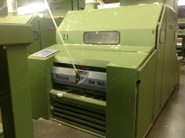 Trutzschler, DK760, 1995, Card Commander Controls, FBK533 Chute Feed, 40" Cans, KH850/900 Can Changer