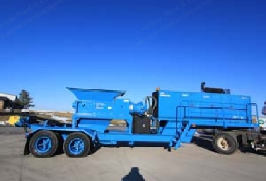 SSI, 2400H, Portable Dual-Shaft Shredder, 60x40 inch Chamber, Cummins Diesel, Trailer Mounted
