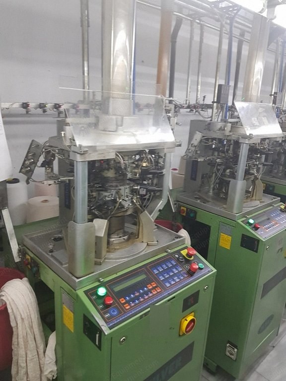 Matec, Silver 2L, 2006, Double Cylinder Sock Knitting Machine, 3 3/4" Cylinder, 168 Needles