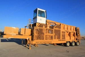 Rome Mawler, Stomas Model 3300, Waste Reducer, 450 HP Cat 3406 Diesel, Dual-Axle Trailer Mounted