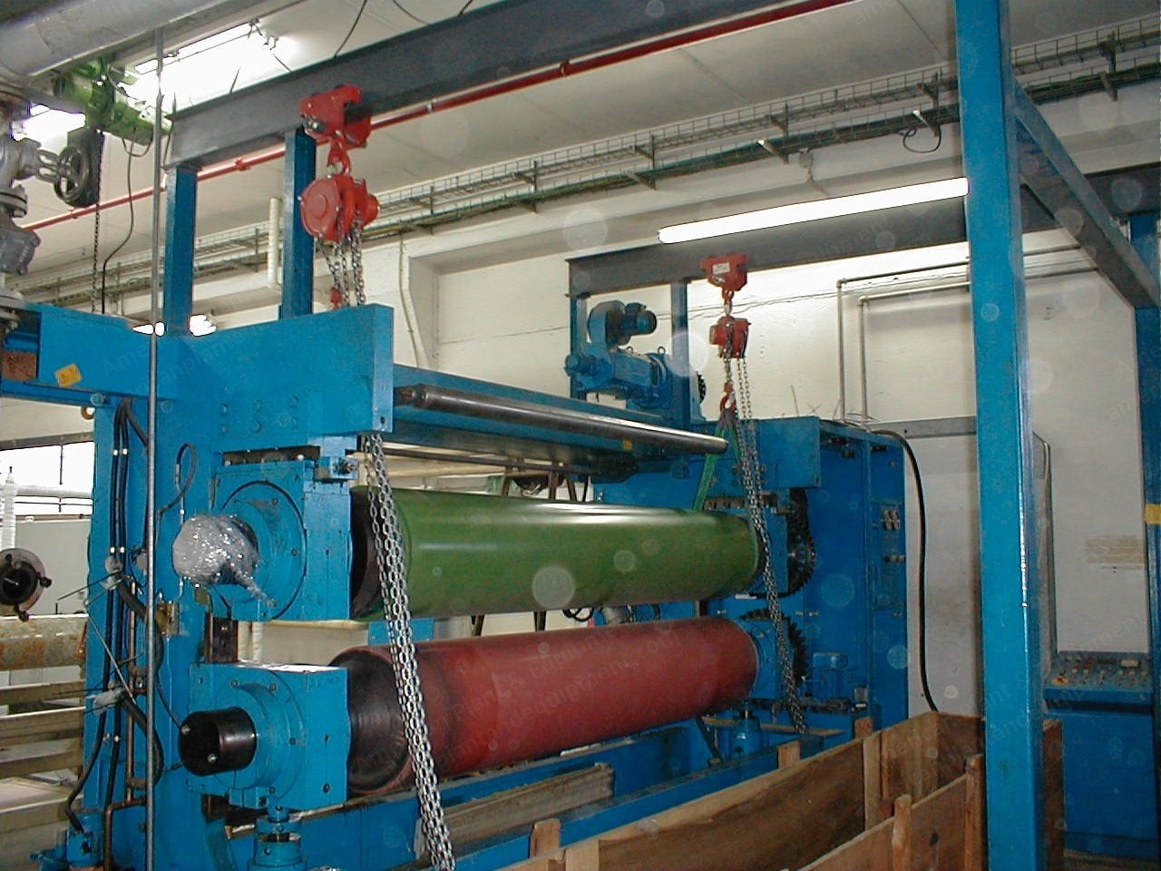 Ramisch Kleinewefers, RKK 210, 2 Roll Thermobond Calender, Working Width 2200mm, Thermal Oil Heating